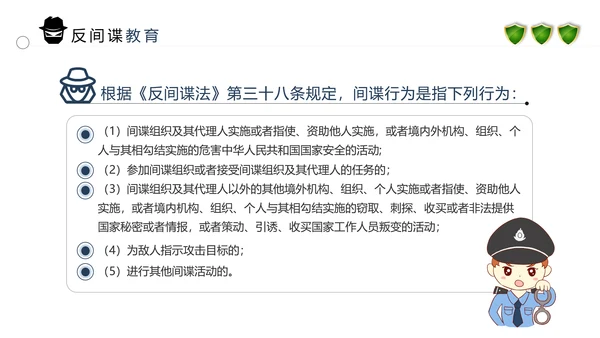2020全民国家安全反间谍教育知识PPT