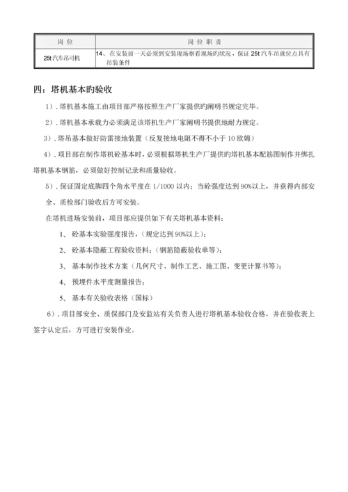 QTZ固钢塔吊安装专题方案.docx