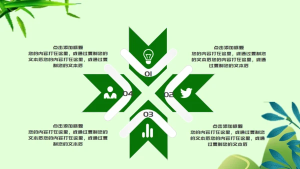 端午节习俗介绍吃粽子绿意通用PPT