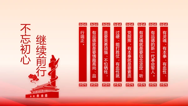 欢送退伍老兵八一部队教育演讲PPT