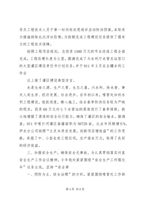 河务管理处工作总结及明年计划 (4).docx