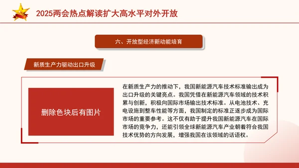 2025两会热点解读扩大高水平对外开放ppt