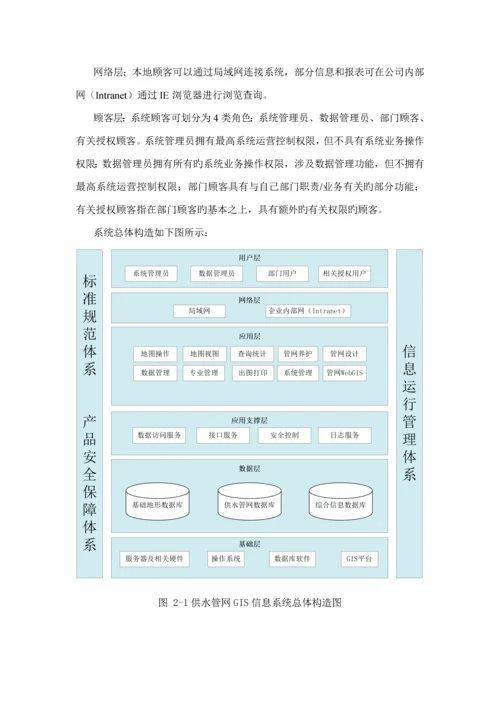 供水管网GIS平台基础管理系统专项说明书.docx