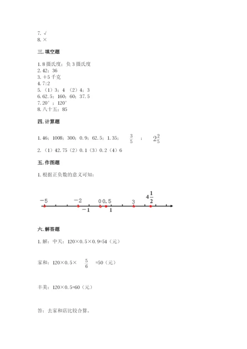 六年级下册数学期末测试卷含完整答案【精选题】.docx