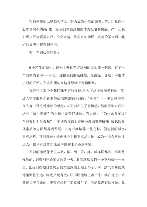 初一军训心得体会精 (2).docx