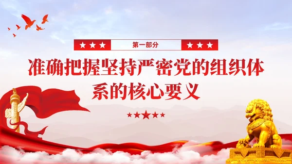 主题教育党课ppt十三个坚持严密党的组织体系党建