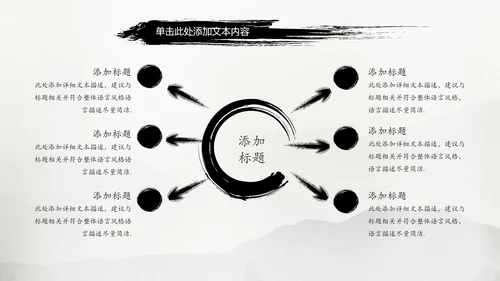 古典中国风水墨太极武术太极拳PPT模板