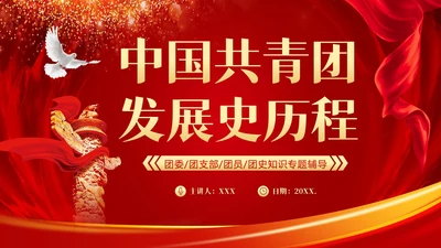 中国共青团发展史历程团课共青团团课PPT课件