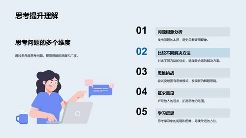 数学知识点预习讲解PPT模板