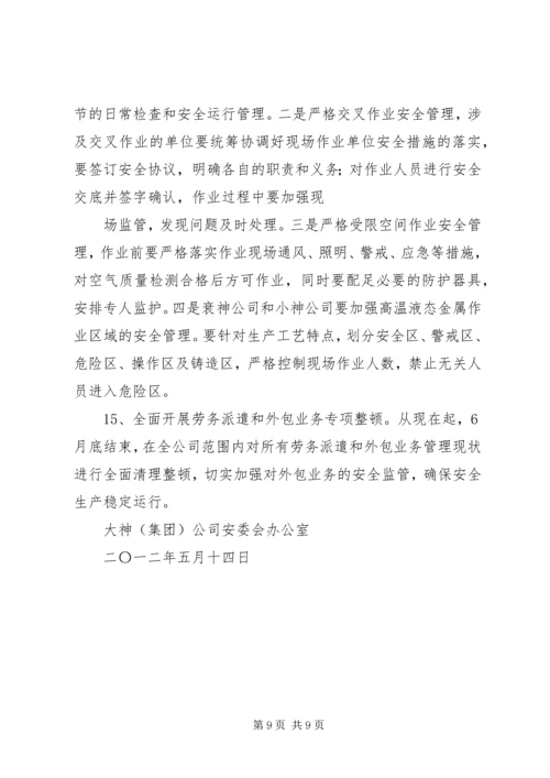 大神(集团)公司安委会会议汇报材料.docx