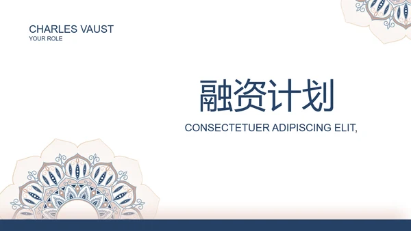 高端霸气创业融资计划书商业计划书动态PPT