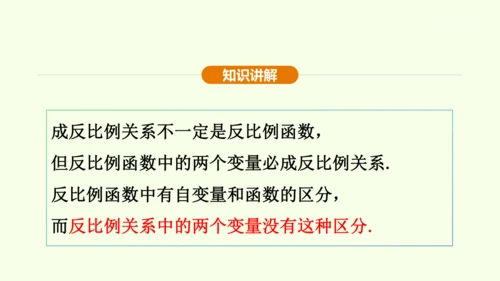 人教版数学九年级下册26.1.1反比例函数课件（32张PPT)
