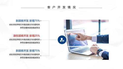 2021红蓝简约2021市场部年终总结新年计划述职报告PPT