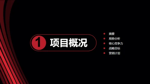 黑金大气创业商业计划书通用PPT模板