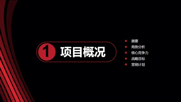 黑金大气创业商业计划书通用PPT模板