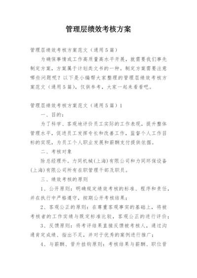 管理层绩效考核方案.docx