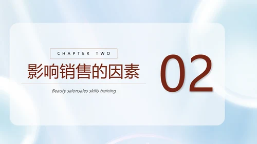 美容院销售技巧培训课件PPT模板