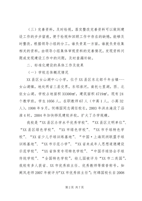 学校标准化学校建设自评工作报告 (4).docx