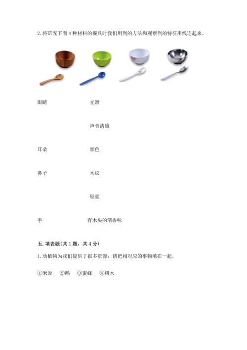 教科版科学二年级上册《期末测试卷》附答案解析.docx