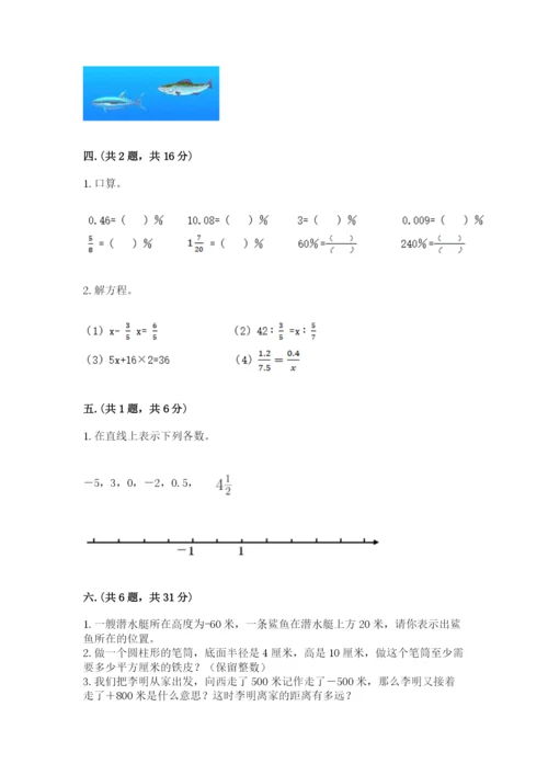 河南省【小升初】2023年小升初数学试卷ab卷.docx