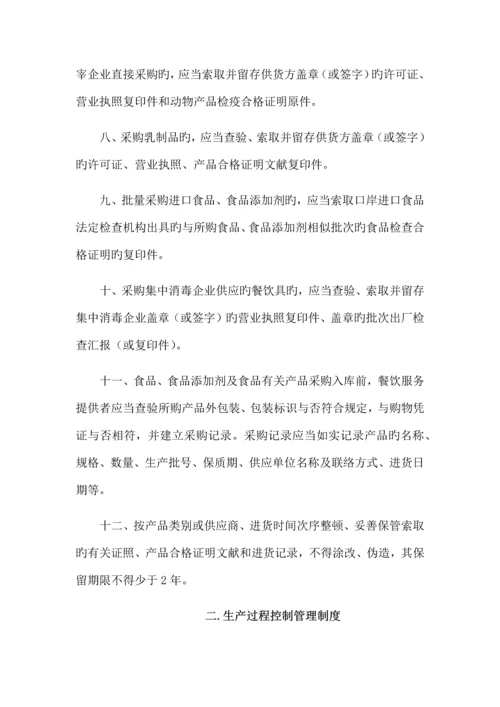 食品安全管理制度清单.docx