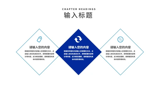 深蓝简约风商业项目计划书汇报PPT模板