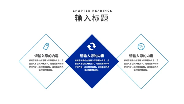 深蓝简约风商业项目计划书汇报PPT模板