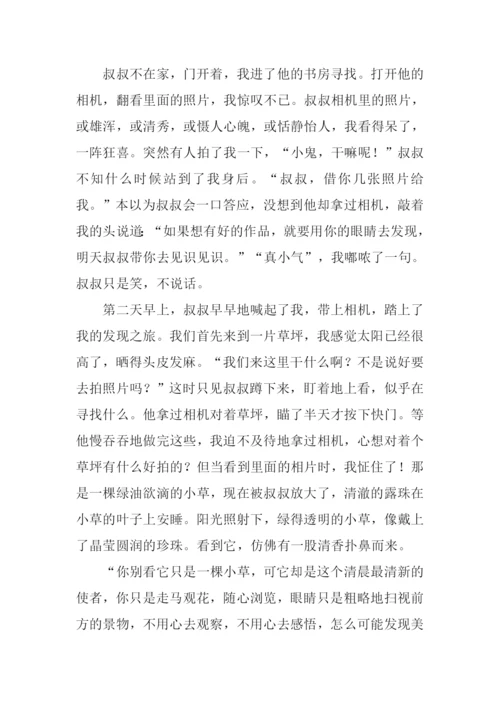 发现的眼睛作文.docx