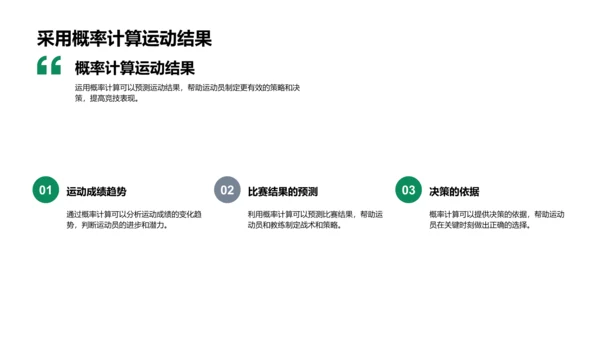 数学解析体育运动PPT模板