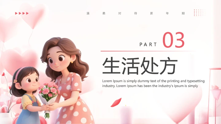 妇女更年期主题宣传科普温柔对待更年期PPT