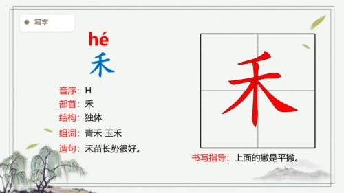 【2024新教材】统编版语文一上语文园地一 生字识记   课件