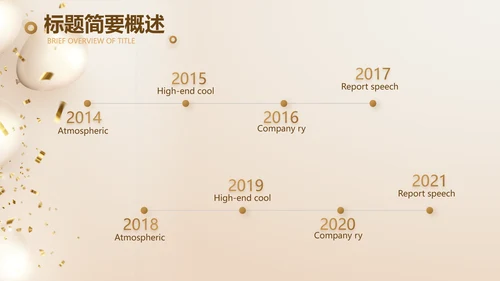 金色公司5周年庆ppt模板活动策划方案