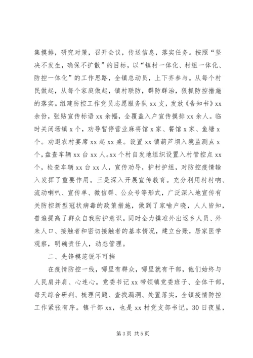 社区党委书记防控疫情工作先进事迹材料.docx