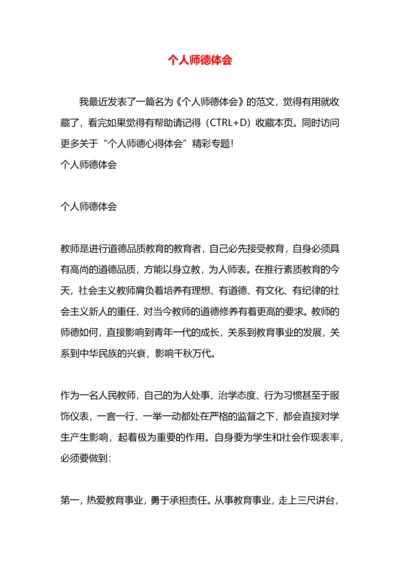 个人师德体会.docx