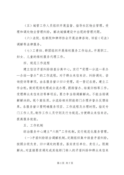 综治服务中心规范化建设实施方案.docx