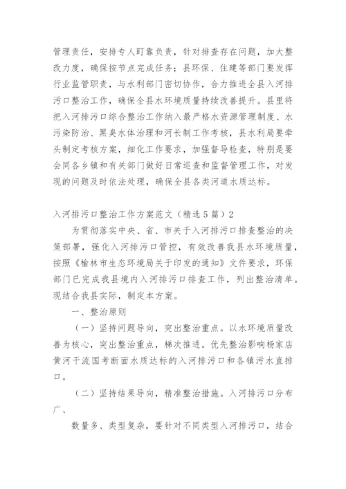 入河排污口整治工作方案.docx