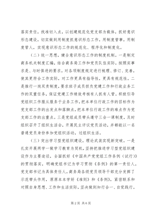 局党组落实意识形态工作责任制情况自查报告某年.docx