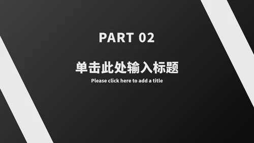 黑白工作总结汇报ppt模板