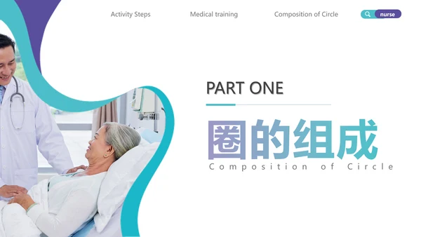 减少留置针穿刺次数商务蓝色PPT品管圈医疗质量管理品管圈