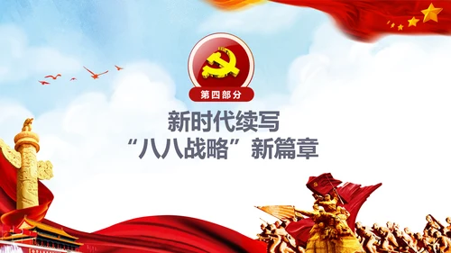 微党课党校党建浙江八八战略学习解读PPT