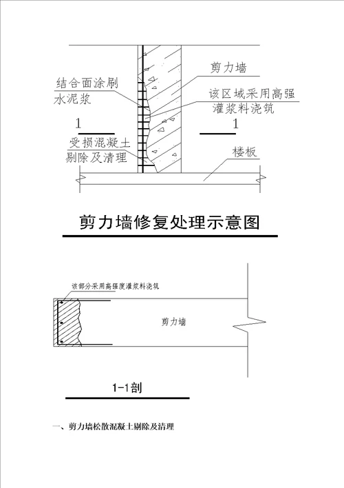 剪力墙置换修复加固施工方案