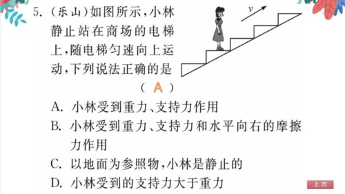 【人教版】物理八年级下册 期中自我测评 习题课件