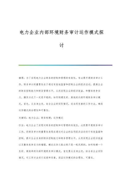 电力企业内部环境财务审计运作模式探讨.docx