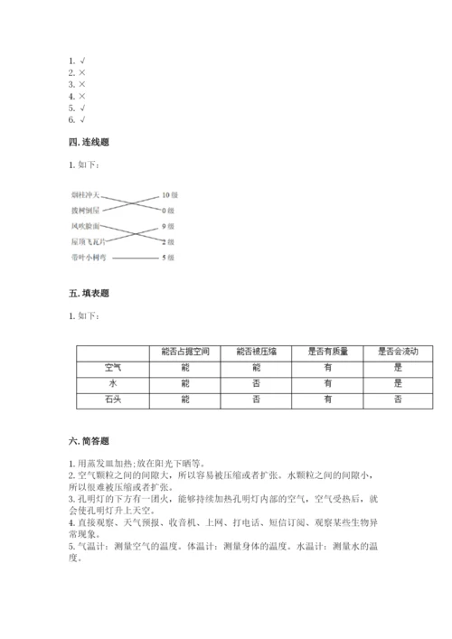 教科版三年级上册科学期末测试卷【培优】.docx