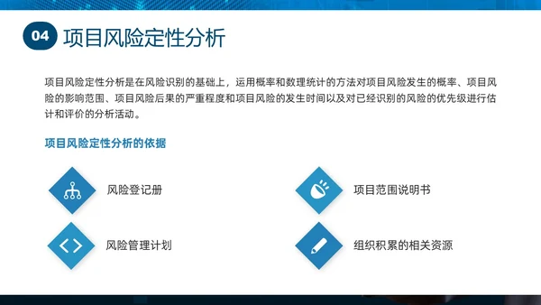 蓝色实拍商务项目风险管理PPT课件pmp项目管理（补充）