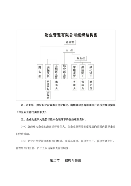 物业管理有限公司管理规章制度.docx