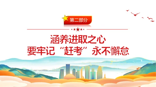 涵养进取之心昂扬奋斗姿态党政风党员通用PPT模板