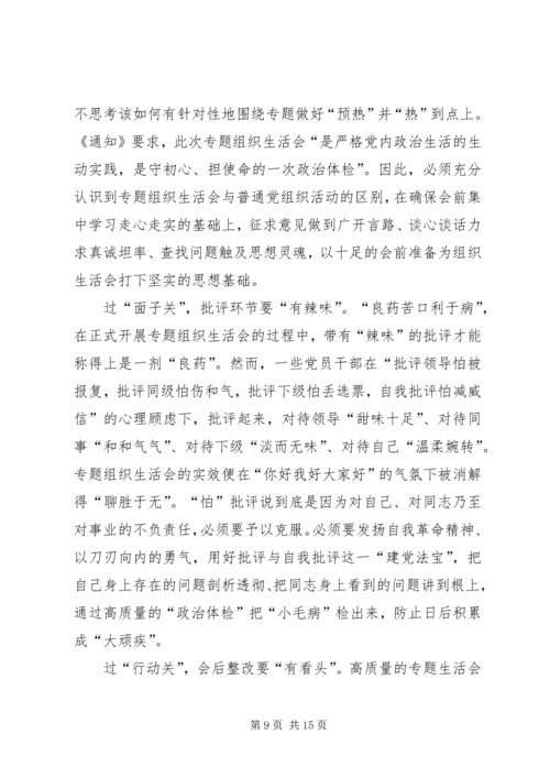 如何开好第二批主题教育专题组织生活会心得八篇.docx