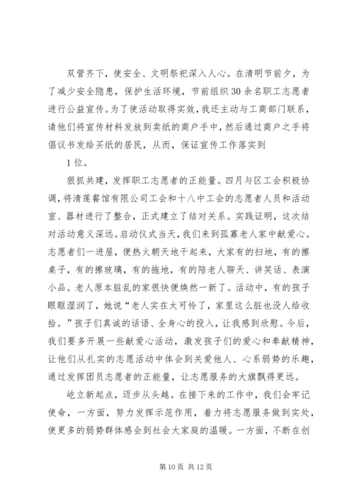 优秀青年团体申报材料.docx