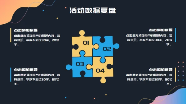 活动复盘数据分析报告通用PPT模板